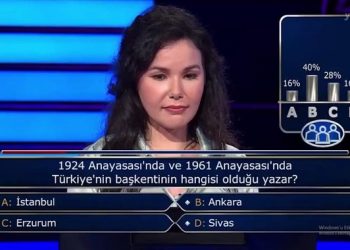 Yarışmacı da seyircinin yüzde 60’ı da ‘Türkiye’nin başkentini’ bilemedi