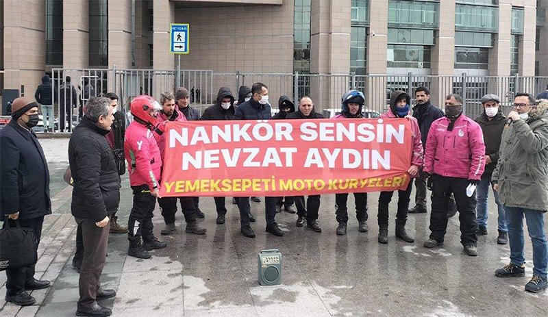 Yemeksepeti işçilerinden Nevzat Aydın hakkında suç duyurusu