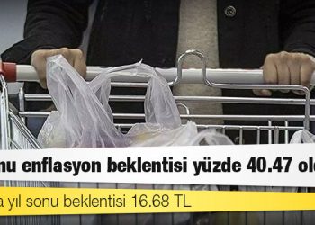 Yıl sonu enflasyon beklentisi yüzde 40.47 oldu