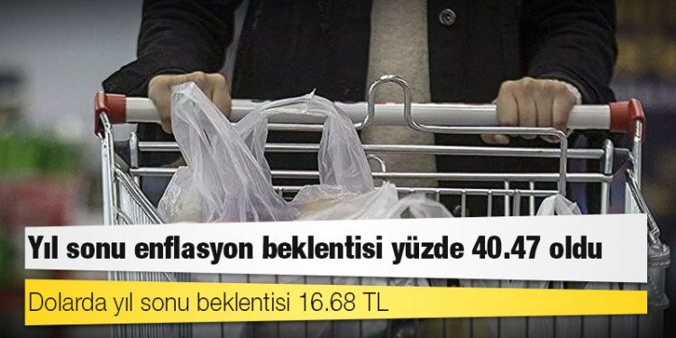 Yıl sonu enflasyon beklentisi yüzde 40.47 oldu