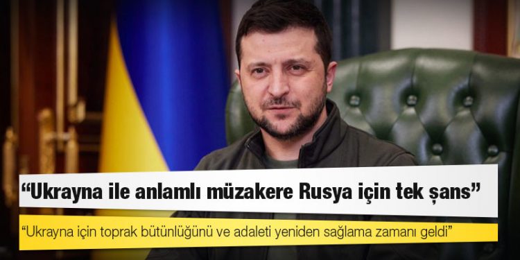 Zelenski: Ukrayna ile anlamlı müzakere Rusya için tek şans