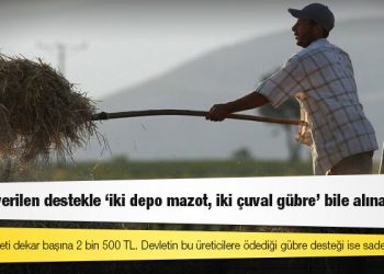 Çiftçiye verilen destekle ‘iki depo mazot, iki çuval gübre’ bile alınamıyor