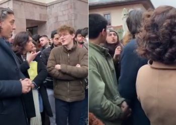 Öğrencinin üzerine yürüyen Dekan: ‘Sen ne diyorsun lan’