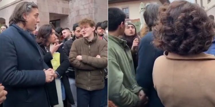 Öğrencinin üzerine yürüyen Dekan: ‘Sen ne diyorsun lan’