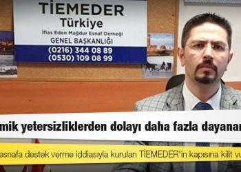 İflas eden esnafa destek verme iddiasıyla kurulan TİEMEDER'in kapısına kilit vuruldu: "Ekonomik yetersizliklerden dolayı daha fazla dayanamadık"