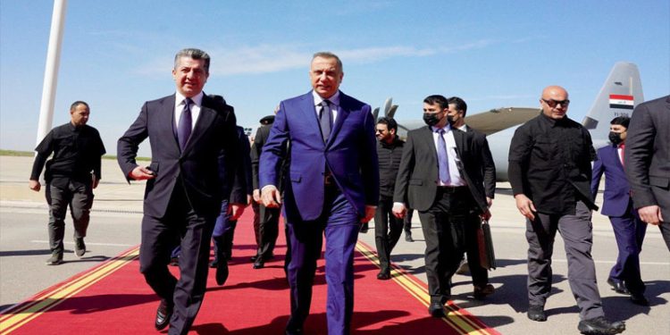 İran'ın füze saldırısının ardından Irak Başbakanı ve IKBY Başkanı Erbil'de görüştü