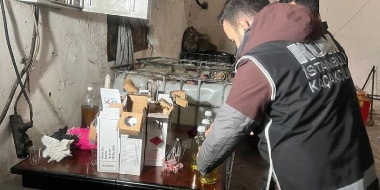 İstanbul’da 30 bin litre kaçak mazot yakalandı