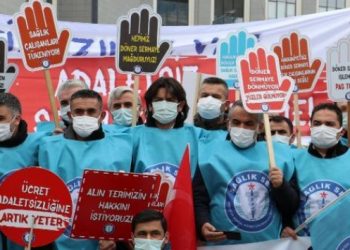 İş bırakma eylemi yapan sağlık&ccedil;ıları bakanlık affetmedi