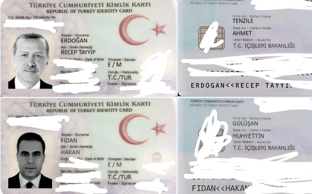 ‘E-devlet bilgileri çalındı’ iddiası: Erdoğan ve Fidan’ın kimliğini paylaştılar