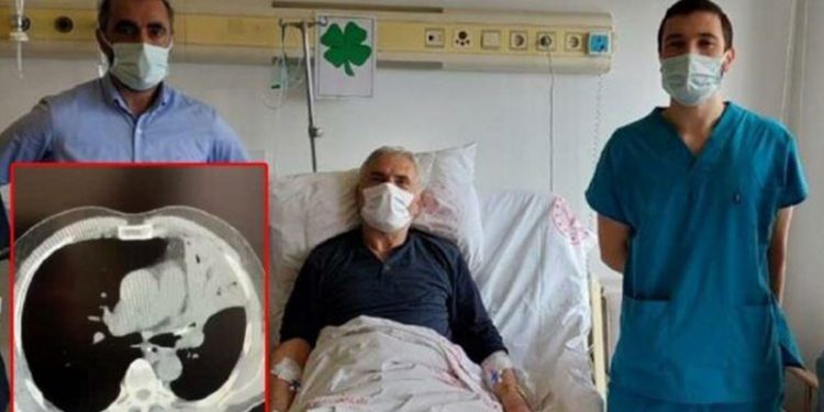 5 yıldır ciğerinde 'lades kemiği' ile yaşadı