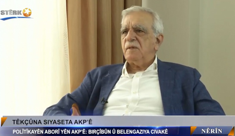 Ahmet Türk: Kürt halkı KDP’nin siyasetinden rahatsız, Mesut Barzani rolünü oynamalı