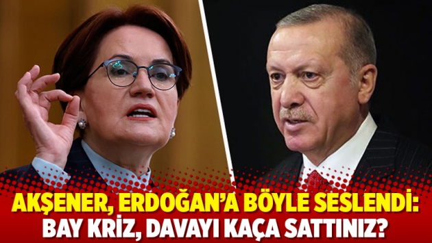 Akşener, Erdoğan'a böyle seslendi: Bay kriz, davayı kaça sattınız?