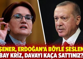 Akşener, Erdoğan'a b&ouml;yle seslendi: Bay kriz, davayı ka&ccedil;a sattınız?
