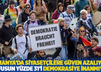 Almanya'da siyasetçilere güven azalıyor, nüfusun yüzde 31'i demokrasiye inanmıyor