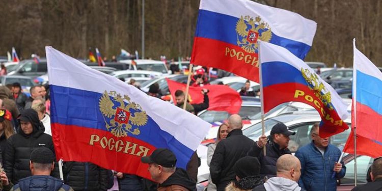 Almanya'da yaşayan Rus asıllı vatandaşlardan tepki