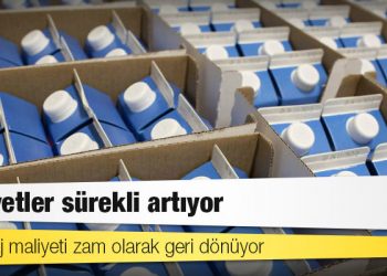 Ambalaj maliyeti zam olarak geri dönüyor