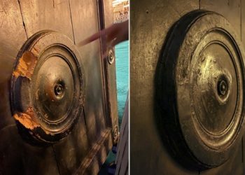Ayasofya'nın tahrip edilen İmparator Kapısı'na tamirat