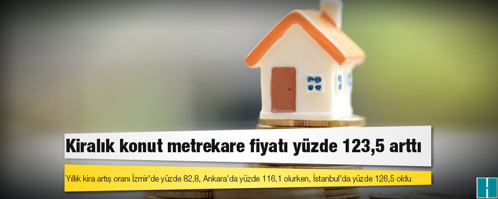 BETAM araştırması: Kiralık konut metrekare fiyatı yüzde 123,5 arttı