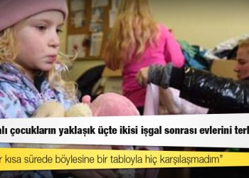 BM: Ukraynalı çocukların yaklaşık üçte ikisi işgal sonrası evlerini terk etti