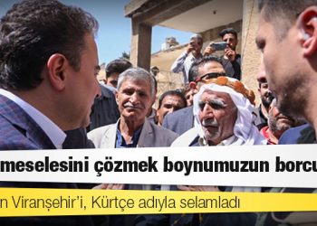 Babacan: Kürt meselesini çözmek boynumuzun borcudur