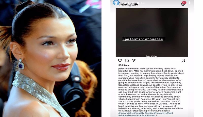 Bella Hadid'den Instagram'a tepki: Filistin hakkında paylaşım yaptığımda sansürleniyor