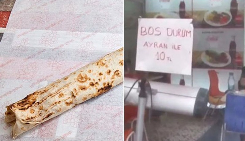 Boş baklava, boş tost, boş dürüme yurttaş isyan etti: İçimizi boşattılar