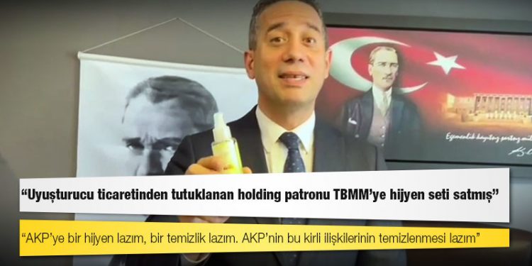 CHP'li Başarır: Uyuşturucu ticaretinden tutuklanan holding patronu TBMM'ye hijyen seti satmış