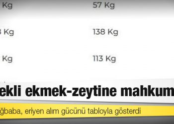 CHP’li Ağbaba, eriyen alım gücünü tabloyla gösterdi: Emekli ekmek-zeytine mahkum