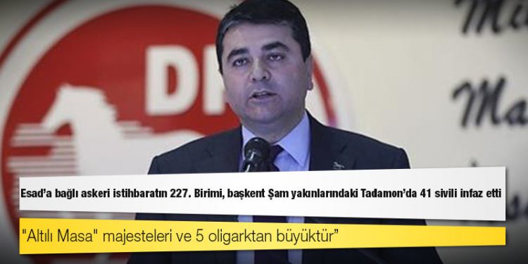 DP lideri Uysal: Muhalefete muhalefet etsin diye ortaya sürülmüş çok isim var