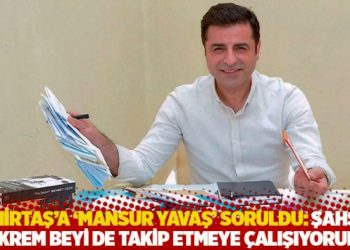 Demirtaş'a 'Mansur Yavaş&rsquo; soruldu: Ekrem beyi de takip etmeye &ccedil;alışıyorum
