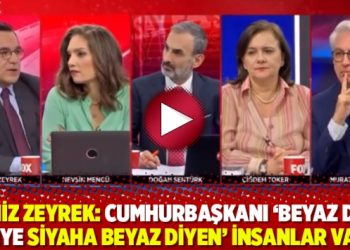Deniz Zeyrek: Cumhurbaşkanı &lsquo;beyaz dedi diye siyaha beyaz diyen&rsquo; insanlar var