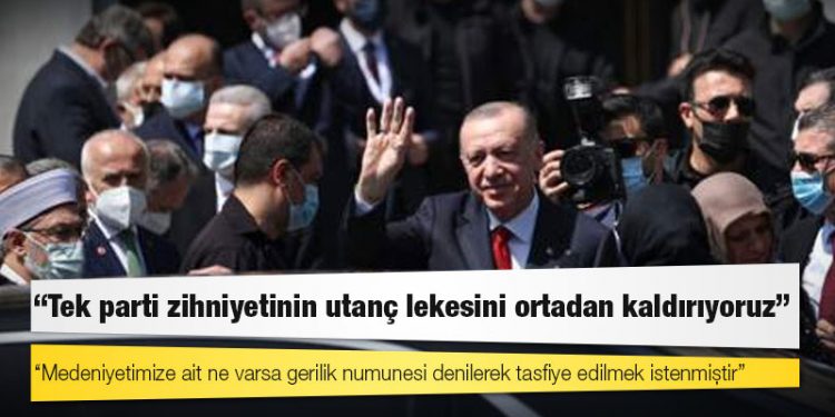 Erdoğan, Ayasofya Fatih Medresesi'nin açılışında konuştu: 'Tek parti zihniyetinin utanç lekesini ortadan kaldırıyoruz'
