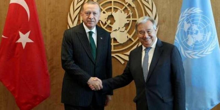 Erdoğan, BM Genel Sekreteri ile görüştü