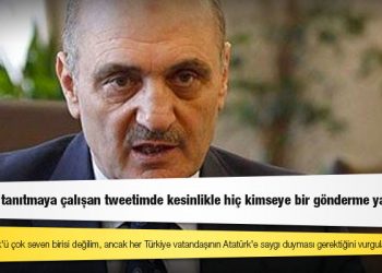 Erdoğan Bayraktar: Aslında Atatürk’ü çok seven birisi değilim, ancak her Türkiye vatandaşının Atatürk’e saygı duyması gerektiğini vurgulamak istedim