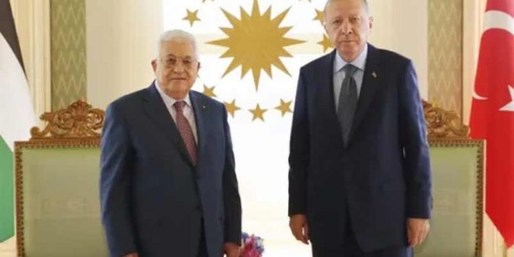 Erdoğan, Filistin Devlet Başkanı Abbas'la görüştü