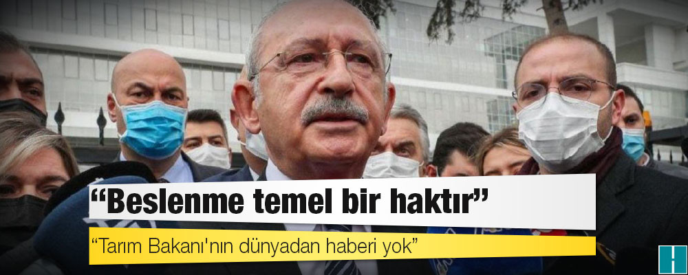 Et ve Süt Kurumu'na alınmayan Kemal Kılıçdaroğlu, kapıda açıklama yaptı: Beslenme temel bir haktır