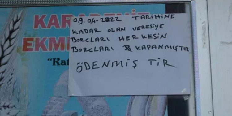 Gizemli hayırsever 200 bin liralık veresiye borcu ödedi