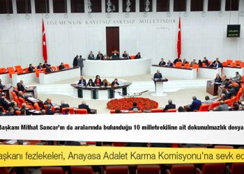 HDP Eş Genel Başkanı Mithat Sancar'ın da aralarında bulunduğu 10 milletvekiline ait dokunulmazlık dosyaları Meclis'te