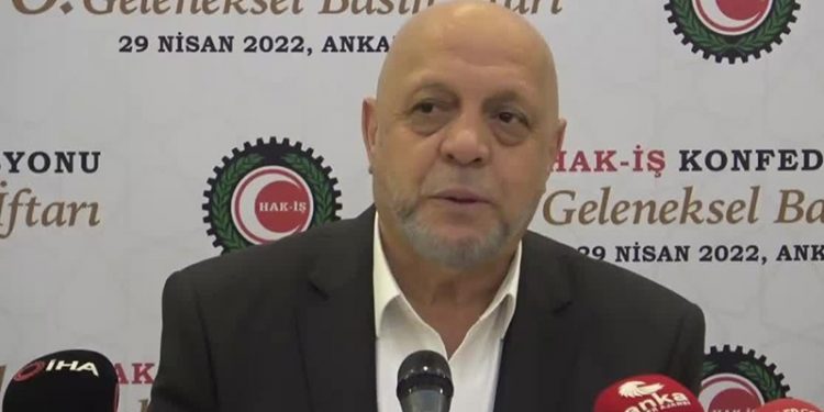 Hak-İş Genel Başkanı Mahmut Arslan: Asgari ücret temmuzda 6 aylık enflasyonun üzerinde artırılmalı