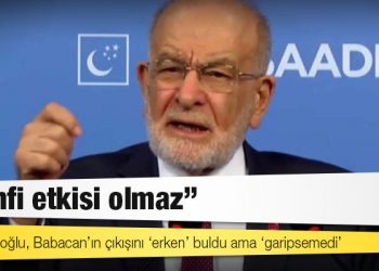 Karamollaoğlu, Babacan’ın çıkışını ‘erken’ buldu ama ‘garipsemedi’: Menfi etkisi olmaz