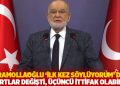 Karamollaoğlu &lsquo;İlk kez s&ouml;yl&uuml;yorum&rsquo; dedi: Şartlar değişti, &uuml;&ccedil;&uuml;nc&uuml; ittifak olabilir