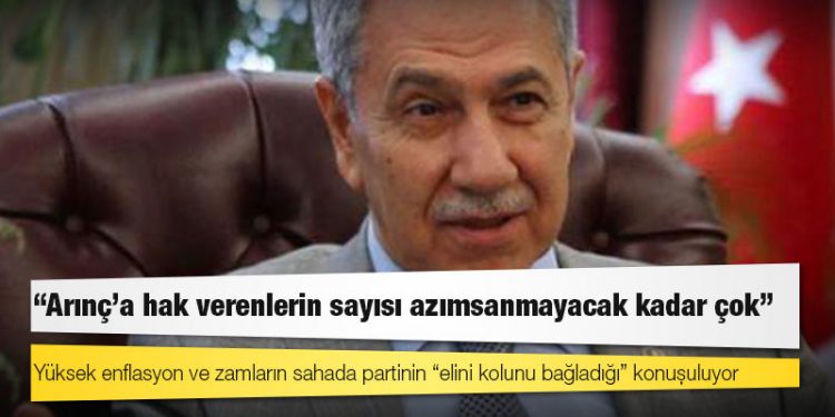 Kulis: Bülent Arınç’ın ekonomi mesajı AKP'de karşılık buldu; yüksek enflasyon ve zamların sahada partinin “elini kolunu bağladığı” konuşuluyor