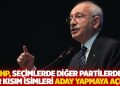 Kılıçdaroğlu: CHP, seçimlerde diğer partilerden bir kısım isimleri aday yapmaya açık