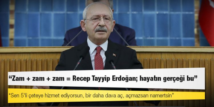 Kılıçdaroğlu’ndan Erdoğan'a: Sen 5'li çeteye hizmet ediyorsun, bir daha dava aç, açmazsan namertsin!
