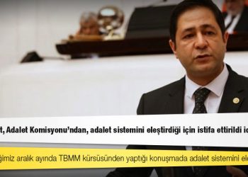 MHP'li Bulut, Adalet Komisyonu'ndan, adalet sistemini eleştirdiği için istifa ettirildi iddiası