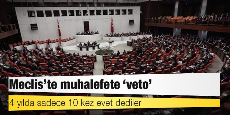 Meclis’te muhalefete ‘veto’