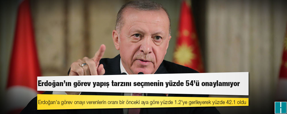 MetroPOLL: Erdoğan’ın görev yapış tarzını seçmenin yüzde 54’ü onaylamıyor