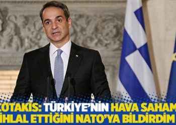 Mi&ccedil;otakis: T&uuml;rkiye'nin hava sahamızı ihlal ettiğini NATO'ya bildirdim