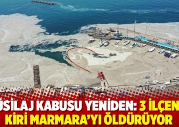 M&uuml;silaj kabusu yeniden: 3 il&ccedil;enin kiri Marmara'yı &ouml;ld&uuml;r&uuml;yor