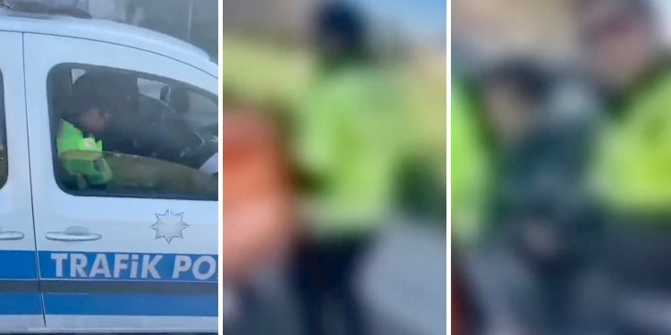 Polisten kuryeye: İstersen kaç, beynine sıkarım